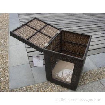 Outdoor Garden Wicker Pet Bed Comfortable Pet House For Dog
